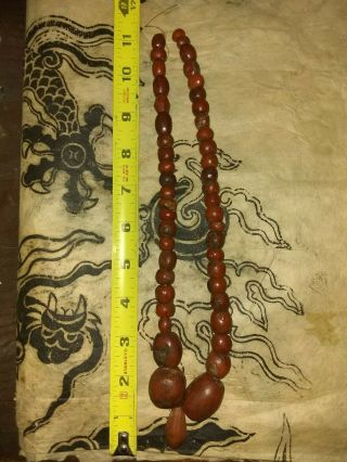 Ancient Tibetan Carnelian Bead Necklace