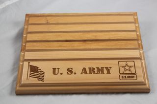 Military Challenge Coin Holder/display 8x10,  Us Army Stencil