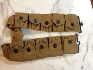 Wwi Us Army Ammo Belt With Pouches By Mills 1917