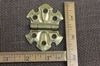 2 Cabinet Door Hinges butterfly 2 x 2 1/2” vintage STANLEY brass old rustic 4