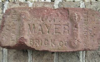 Antique Brick Vintage Reclaimed Paver Mayer Bridgeville,  Pa 1880 - 1930