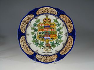Wedgwood Dominion Of Canada " Penticton " Confederation Plate,  England C.  1905