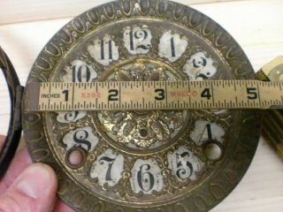 Seth Thomas Mantle Clock Dial with Brass Bezel replacement part 5 3/4 