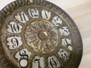 Seth Thomas Mantle Clock Dial with Brass Bezel replacement part 5 3/4 