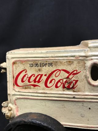 OLD Coca - Cola CAST IRON Delivery Truck VINTAGE Collectible HEAVY 5,  LBs 2