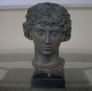 Antinous Bust With Bronze Effect - Antinoos - Ancient Rome - Greece - Item