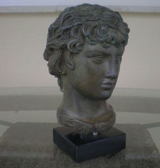 Antinous Bust With Bronze Effect - Antinoos - Ancient Rome - Greece - Item 2
