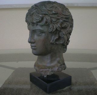 Antinous Bust With Bronze Effect - Antinoos - Ancient Rome - Greece - Item 3