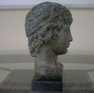 Antinous Bust With Bronze Effect - Antinoos - Ancient Rome - Greece - Item 4