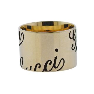 Gucci 18k Gold Wide Band Ring $2360