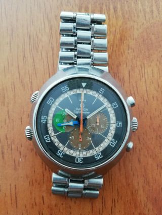 Omega Flightmaster Automatic Tropical Mens Pilot Watch,  Hand Winding