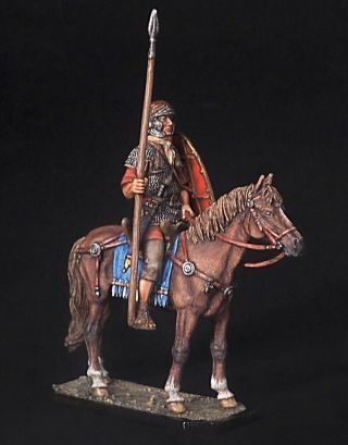 Tin Toy Soldier 54 Mm Elite Painting In St.  Petersburg.  Ancient Roman Rider