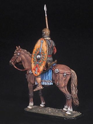 Tin toy soldier 54 mm Elite painting in St.  Petersburg.  Ancient Roman Rider 4