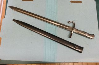 Modelo 1891 Argentine Bayonet And Matching Scabbard