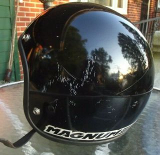 Vintage Bell Magnum Usa 1980 Motorcycle Helmet Black 7 - 3/8 59 Snell Dot