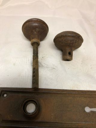 Antique Vintage DOOR KNOB And One Back Plate Metal 2