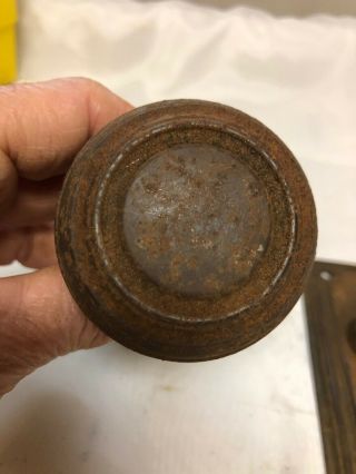 Antique Vintage DOOR KNOB And One Back Plate Metal 7