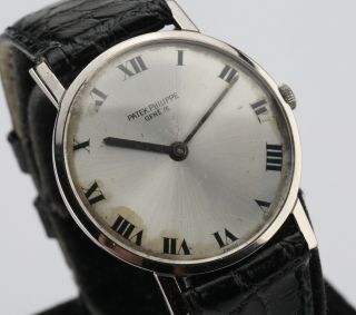 Vintage Patek Philippe 18k White Gold Wristwatch