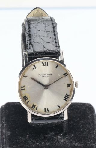 Vintage Patek Philippe 18k White Gold Wristwatch 7