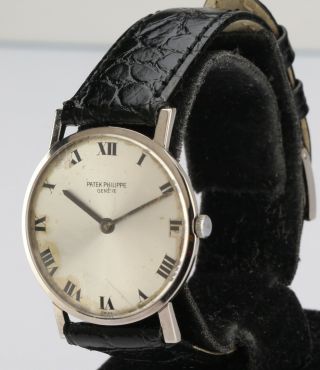 Vintage Patek Philippe 18k White Gold Wristwatch 8