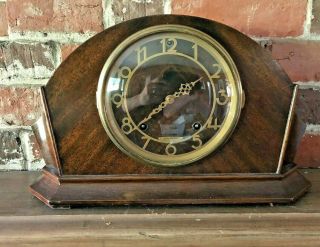 Art Deco Seth Thomas Table Shelf Mantle Clock Wood