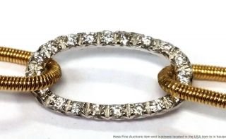 Vintage Marco Bicego 18K Yellow Gold Fine Diamond Oval Link Necklace 20.  4g 4