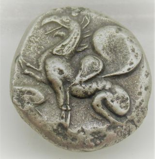 Unresearched Ancient Greek Ar Silver Stater Coin 16.  44g Griffin - Like Creature