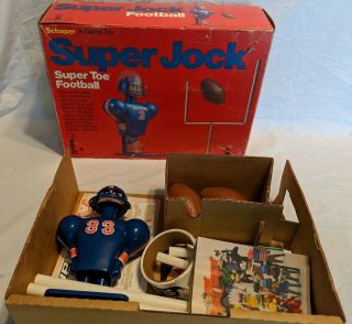 1976 Schaper Jock Toe Football Game Toy Complete 2