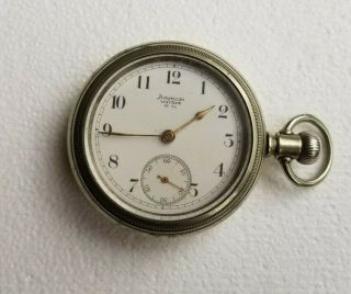 American Waltham Watch Company Pocket Watch Silver Antique -