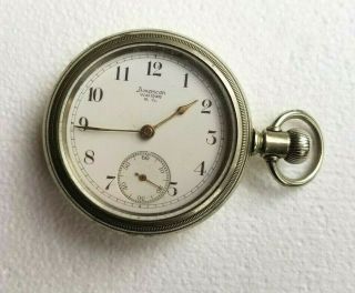 American Waltham Watch Company Pocket Watch Silver Antique - 2