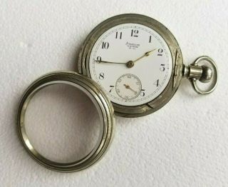 American Waltham Watch Company Pocket Watch Silver Antique - 3