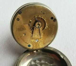 American Waltham Watch Company Pocket Watch Silver Antique - 7