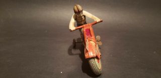 RARE VINTAGE TIN FRICTION TECHNOFIX BMW MOTORCYCLE MADE IN GERMANY WIND UP 3