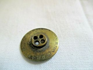 Rare William H Harrison Campaign Brass Button 1840 Sherman Bronson Waterbury CT 8