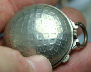 Vintage Swiss Golf Ball Hunting Case Pocket Watch