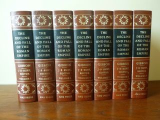 7 Vol Set,  Decline & Fall Of The Roman Empire,  Gibbon (hardcovers,  1974)
