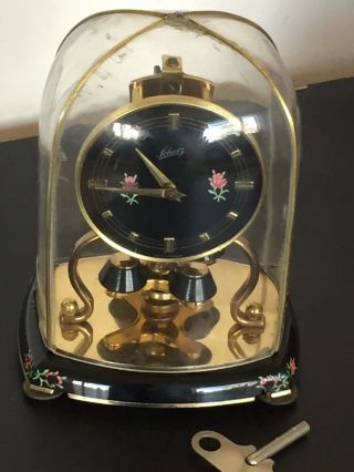 Wonderful Vintage 1960’s “schatz” German 400 Day Pendlum Move Mantle Clock
