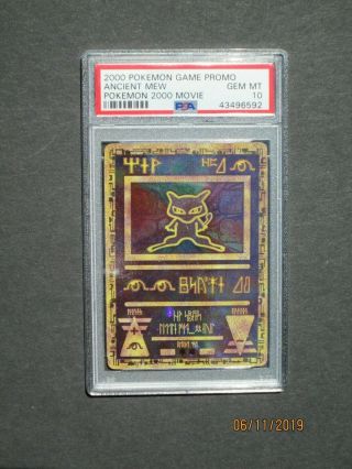 Pokemon Psa 10 Ancient Mew - Movie Promo 2000 Holo - (gem)