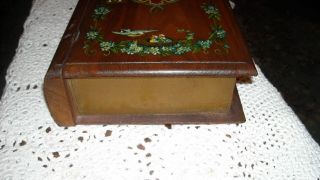 Antique Victorian Wood Mother Bible Box Trinket Keepsake Box.  Latch w/ Hinged Lid 5