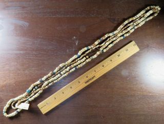 Museum - Grade 76 in.  strand Fort Ancient shell/glass beads,  W.  VA x Beutell 2