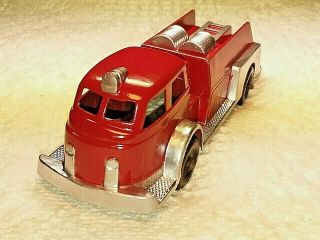 Vintage Hubley 402 Fire Truck Die - Cast 6 "