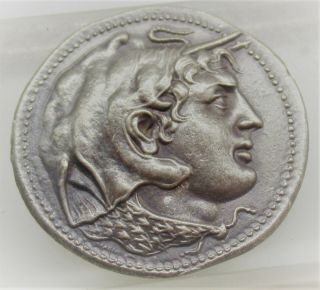 Unresearched Ancient Greek Silver Tetradrachm Coin