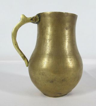Antique 18th C Brass Copper Tankard Handle Rivets Canadian French Fur Trader Yqz