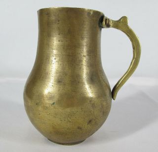 Antique 18th C Brass Copper Tankard Handle Rivets Canadian French Fur Trader yqz 5