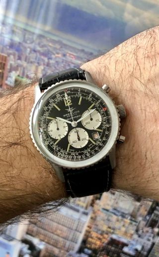 BREITLING NAVITIMER CHRONOGRAPH KING OF JORDAN REF.  7806 VINTAGE PILOTS WATCH 8