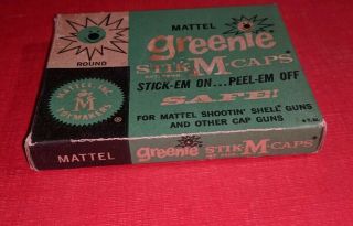 Vintage Mattel Greenie Stik - M - Caps Shootin Shell Full 2
