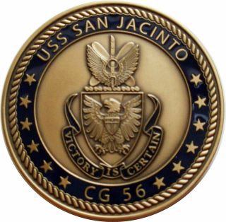 Uss San Jacinto Cg - 56 Us Navy Cruiser Ships Challenge Coin Victory Is Certain