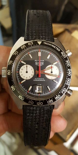 Vintage Heuer Autavia 11630 Viceroy Chronograph Cal.  12 Wristwatch 1972/74 12