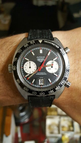 Vintage Heuer Autavia 11630 Viceroy Chronograph Cal.  12 Wristwatch 1972/74