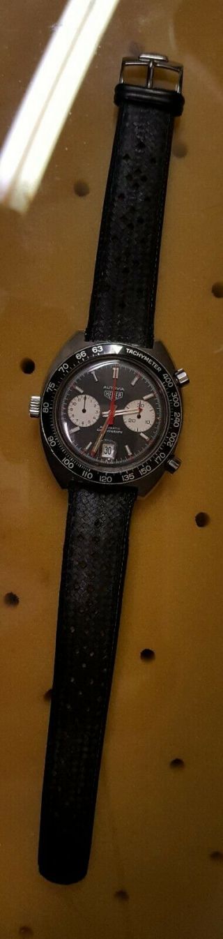 Vintage Heuer Autavia 11630 Viceroy Chronograph Cal.  12 Wristwatch 1972/74 6